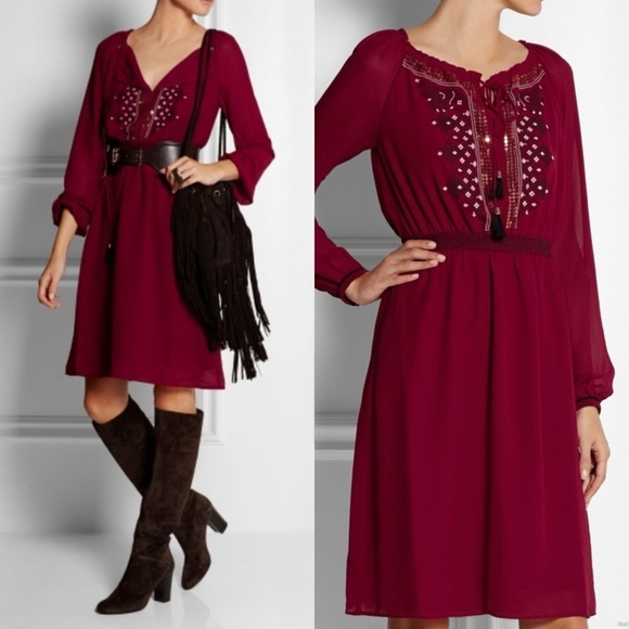 Altuzarra for Target Embroidered pleated georgette dress 8 - Picture 6 of 6